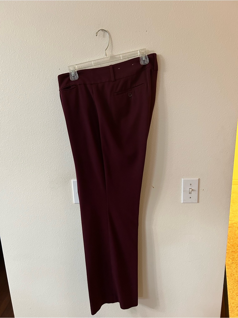 LOFT Women's Wine Straight-Leg Dress Pants